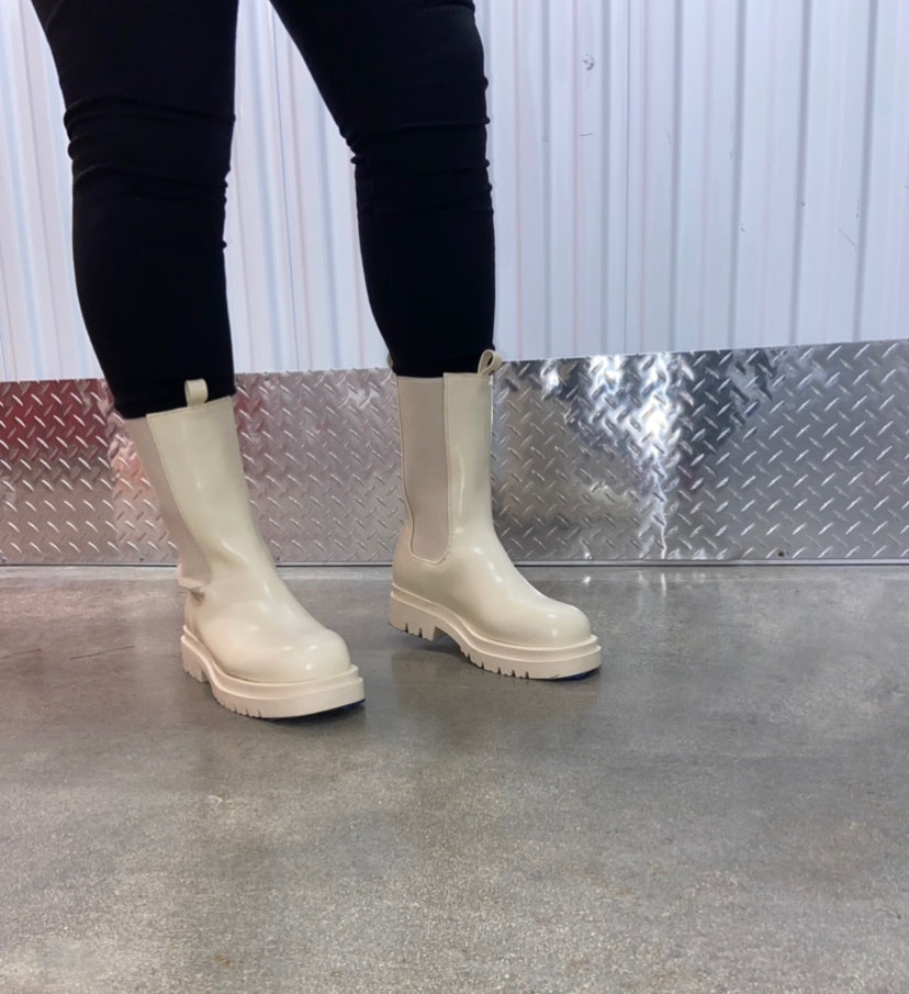 Jersey Boot (Off White )
